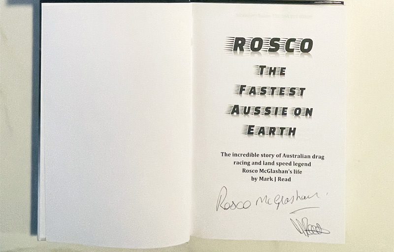 Buy signed copies of Rosco The Fastest Aussie on Earth