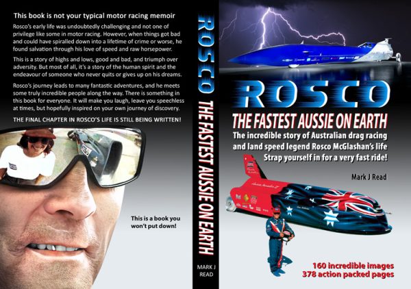 Best-seller drag racing book - Rosco The Fastest Aussie on Earth