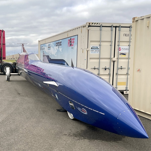 Aussie Invader 5R - world land speed record challenger.