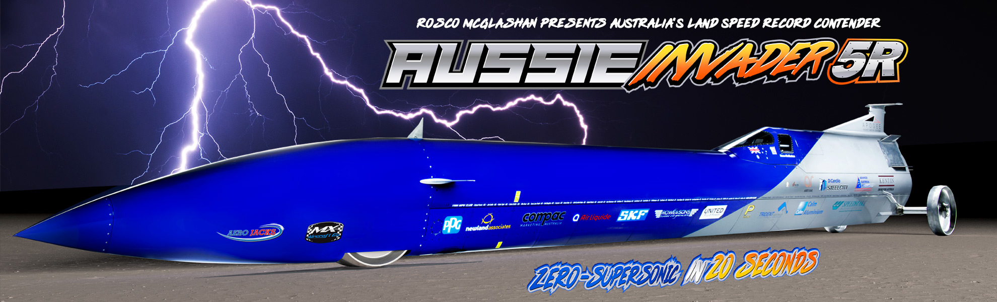 Aussie Invader 5R - World Land Speed Record Contender