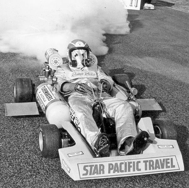 Rocket powered go-kart